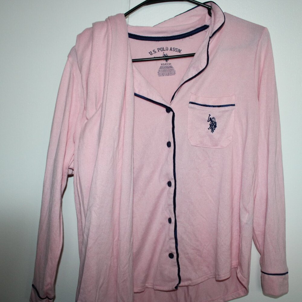 xs light pink pajama set